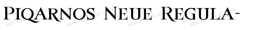 Piqarnos Neue Regula字体转换